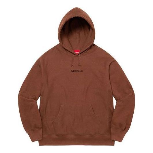 Supreme Number One Hooded Sweatshirt 'Brown Black' SUP-FW21-121