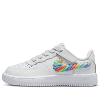 (PS) Nike Force 1 Low LV8 EasyOn 'Rainbow Lace Swoosh' FN4890-100
