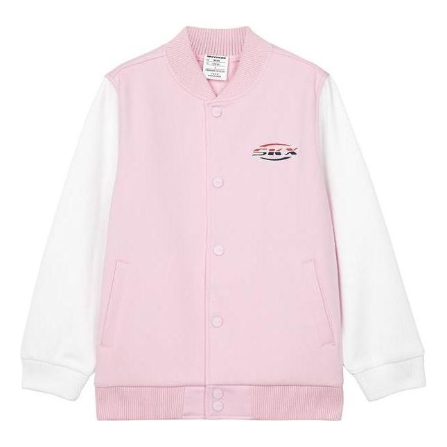 (GS) Skechers SKX Classic Alliance Series Logo Printed Jacket 'Pink White' P122G031