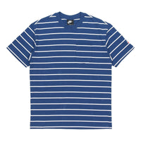 Nike Sportswear Sports Stripe Round Neck Short Sleeve Blue DM8880-490