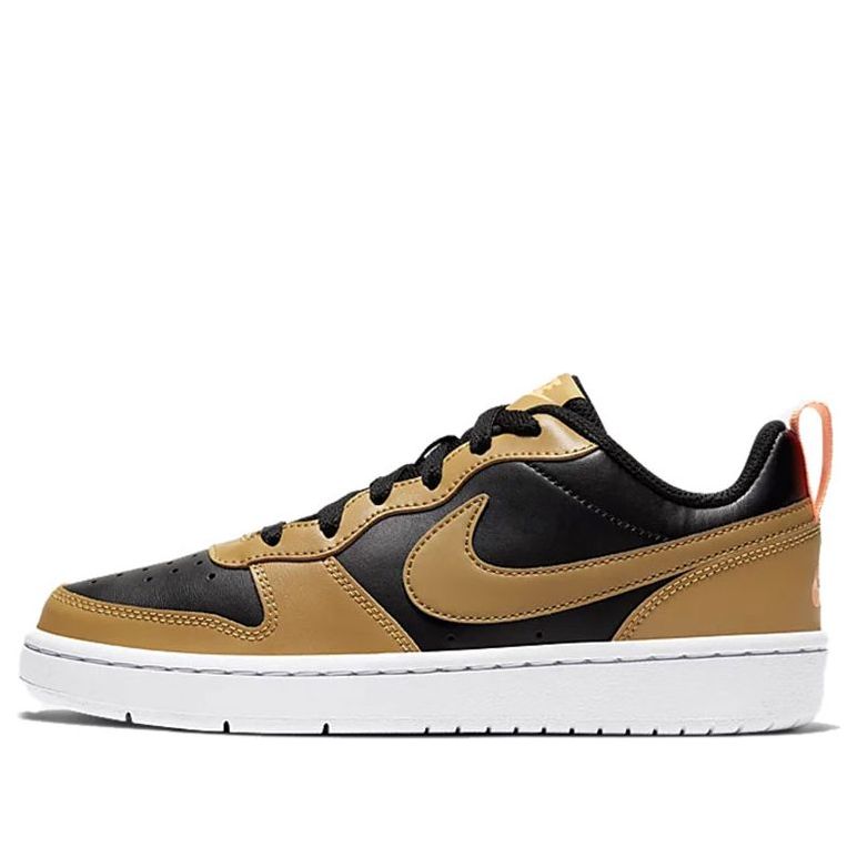 (GS) Nike Court Borough Low 2 'Black Orange White' BQ5448-004