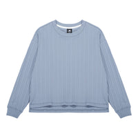 (WMNS) New Balance Casual Rib-Knit Top 'Blue' AWT23319-AGY