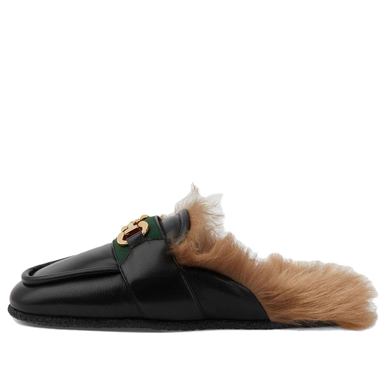 Gucci Horsebit Leather Slippers 'Black Brown' 760778-AACON-1158