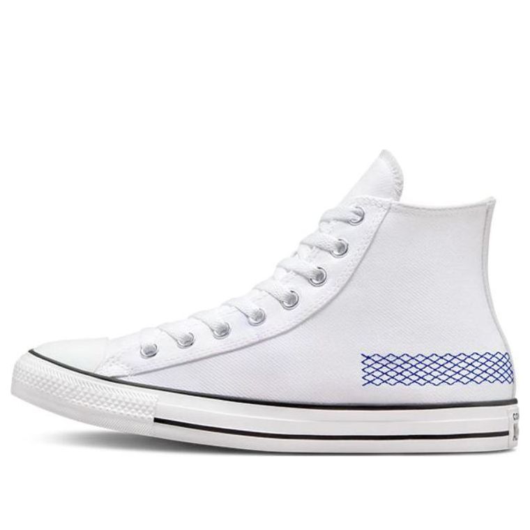 Converse Chuck Taylor All Star High Top Retro Sports Skateboarding Shoes White Blue A00779C