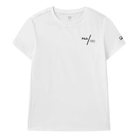 FILA Athletics Series Alphabet Round Neck Pullover Short Sleeve White A11M021107G-WT