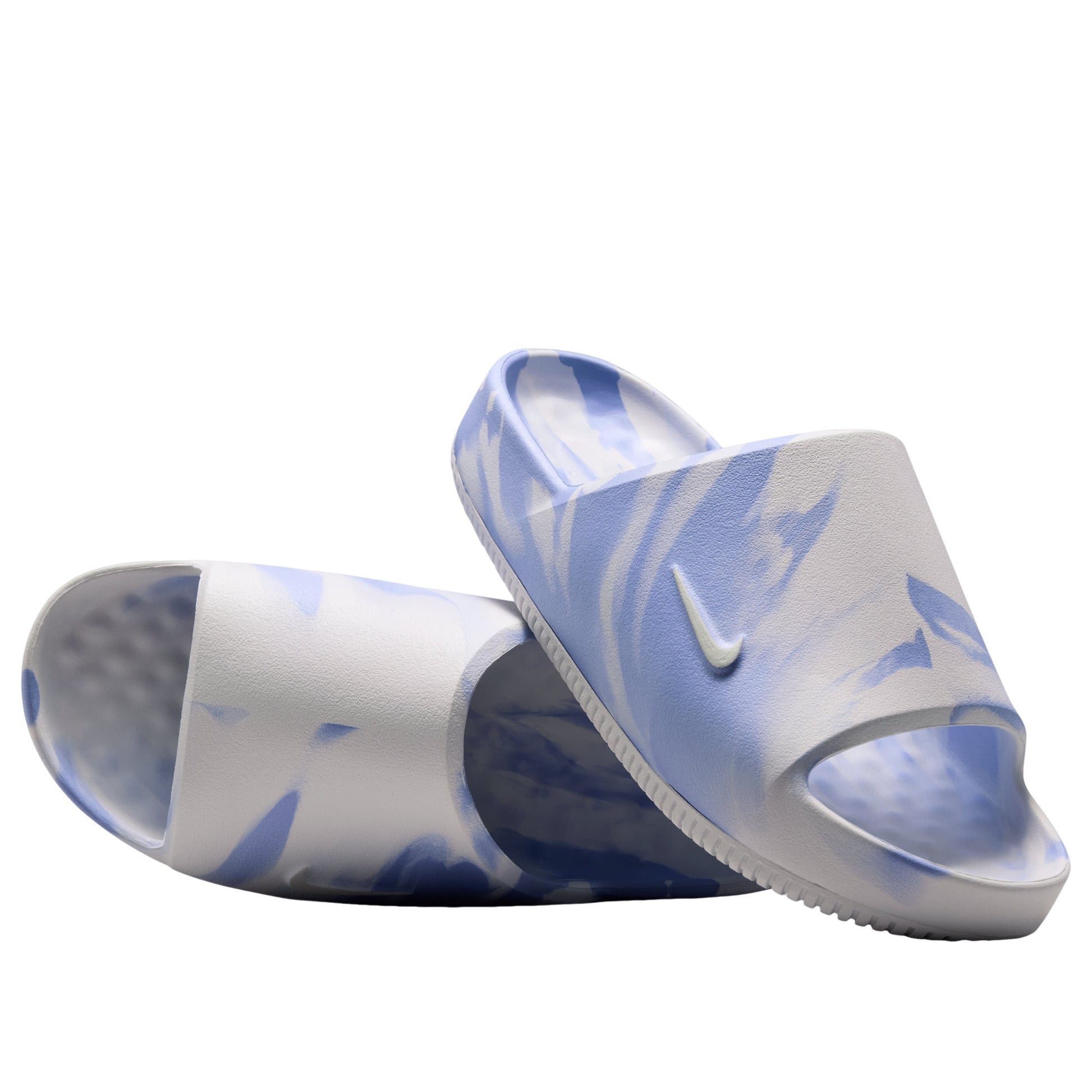 (WMNS) Nike Calm 2.0 Marbled Slides 'Summit White Football Grey' II7271-101
