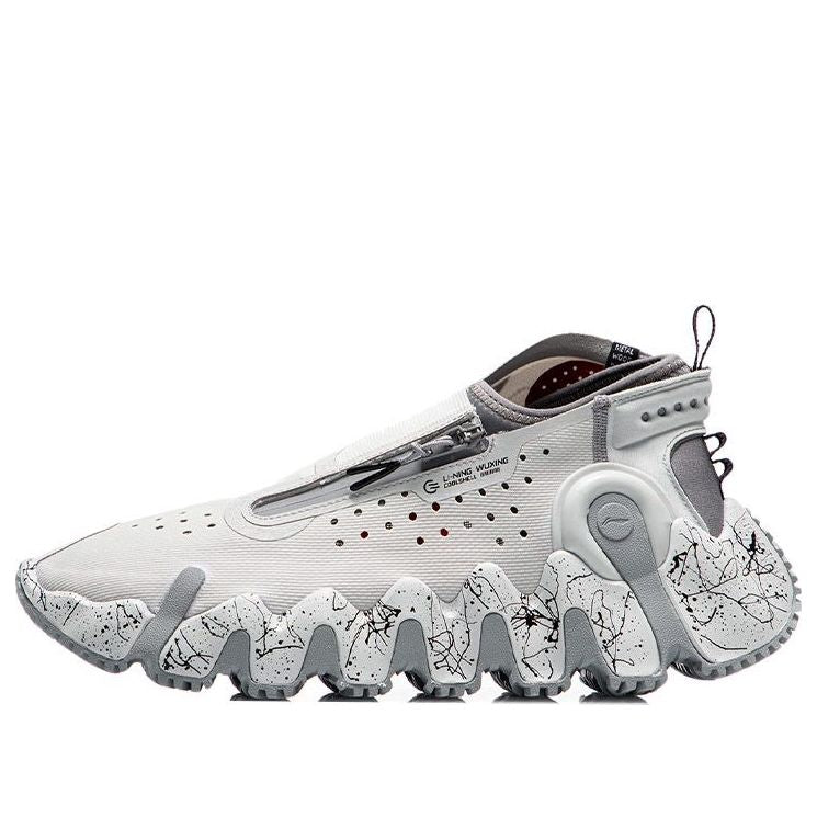 Li-Ning Wu Xing II Zip Up Paris Fashion Week 'Grey White' AGBR053-1