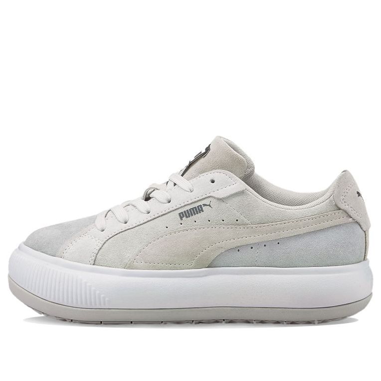 (WMNS) PUMA Suede Mayu Raw Low Tops Casual Skateboarding Shoes Gray 383114-03