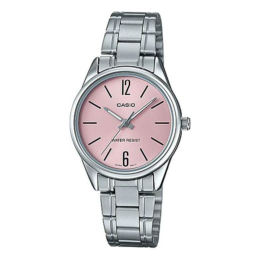 CASIO Waterproof Stainless Steel Strap Quartz Pink Watch Dial Pink Analog LTP-V005D-4B
