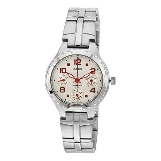 CASIO Waterproof Stainless Steel Strap White Analog LTP-2064A-7A2VDF