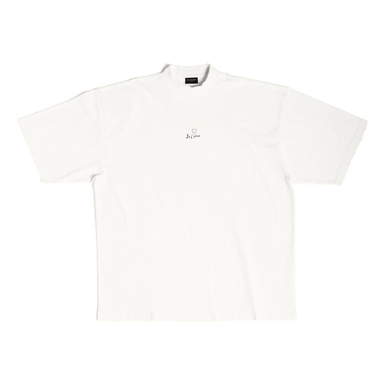 Balenciaga Je t'aime T-shirt Large Fit 'White' 744439TOVM79079