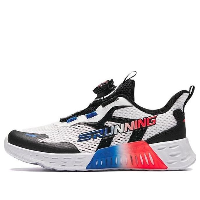 (GS) ANTA Running Series Sneakers 'White Black with Red Blue' A312425515-3