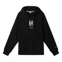 New Balance x Zero Per Zero Printing Casual Sports Round Neck Hoodie 'Black' NCA47013-BK