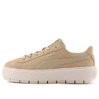 (WMNS) PUMA Suede Platform Trace Light Casual Sneakers Brown 373695-03