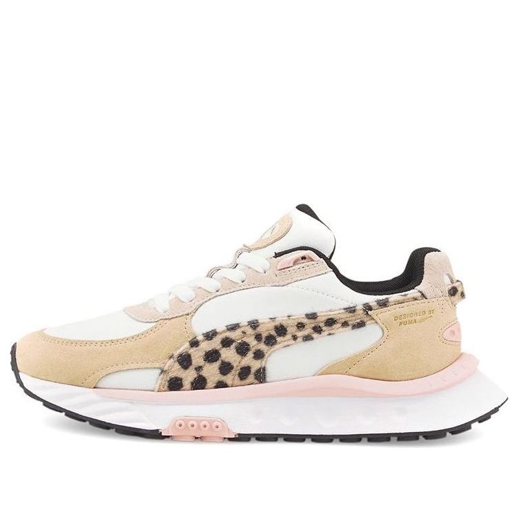 PUMA Wild Rider Wear-resistant Non-Slip Shock Absorption Low Tops Training Shoe Leopard print 383990-01