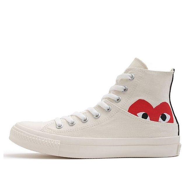 Converse x COMME des GACRONS PLAY Chuck 70 Hi Half Logo 'White' 1CL876