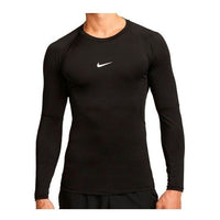 قميص Nike Pro Dri-FIT الرياضي الضيق بأكمام طويلة "أسود" FB7919-010