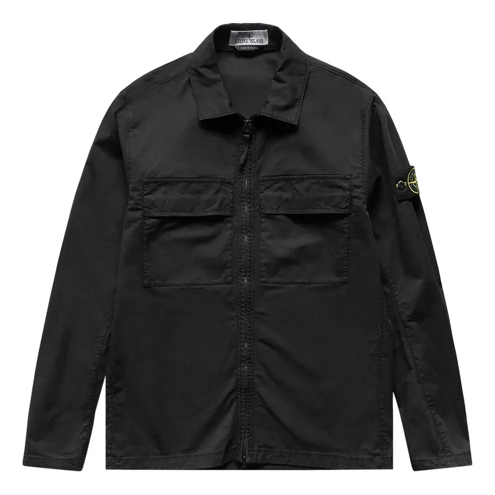 STONE ISLAND Compass Logo Shirt Jacket 'Black' 781510210-V0029