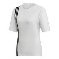 (WMNS) adidas originals Round Neck Pullover Short Sleeve White EC0929