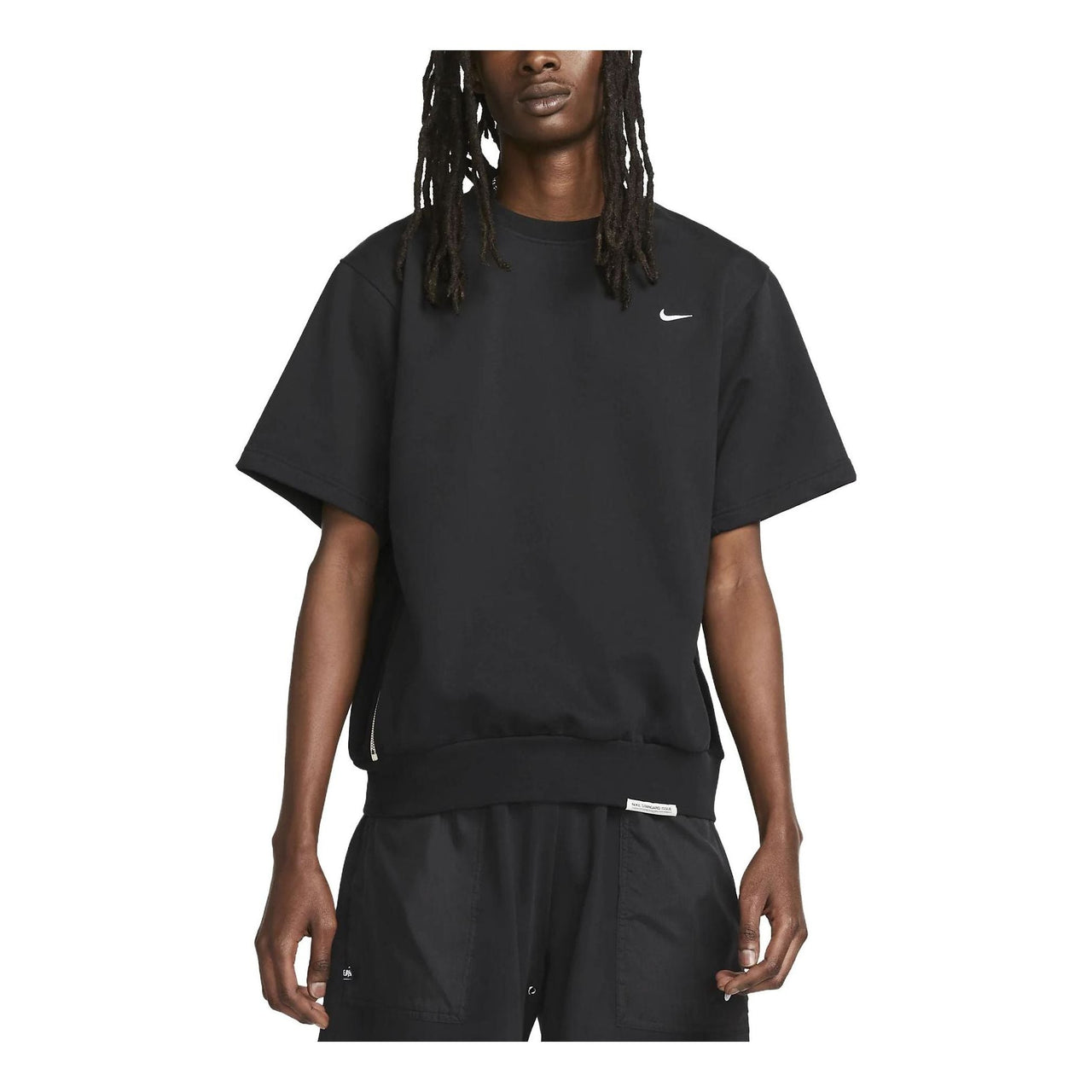 Nike Dry Fit Standard Issue Short Sleeve Basketball Crew 'Black' DX0328-010