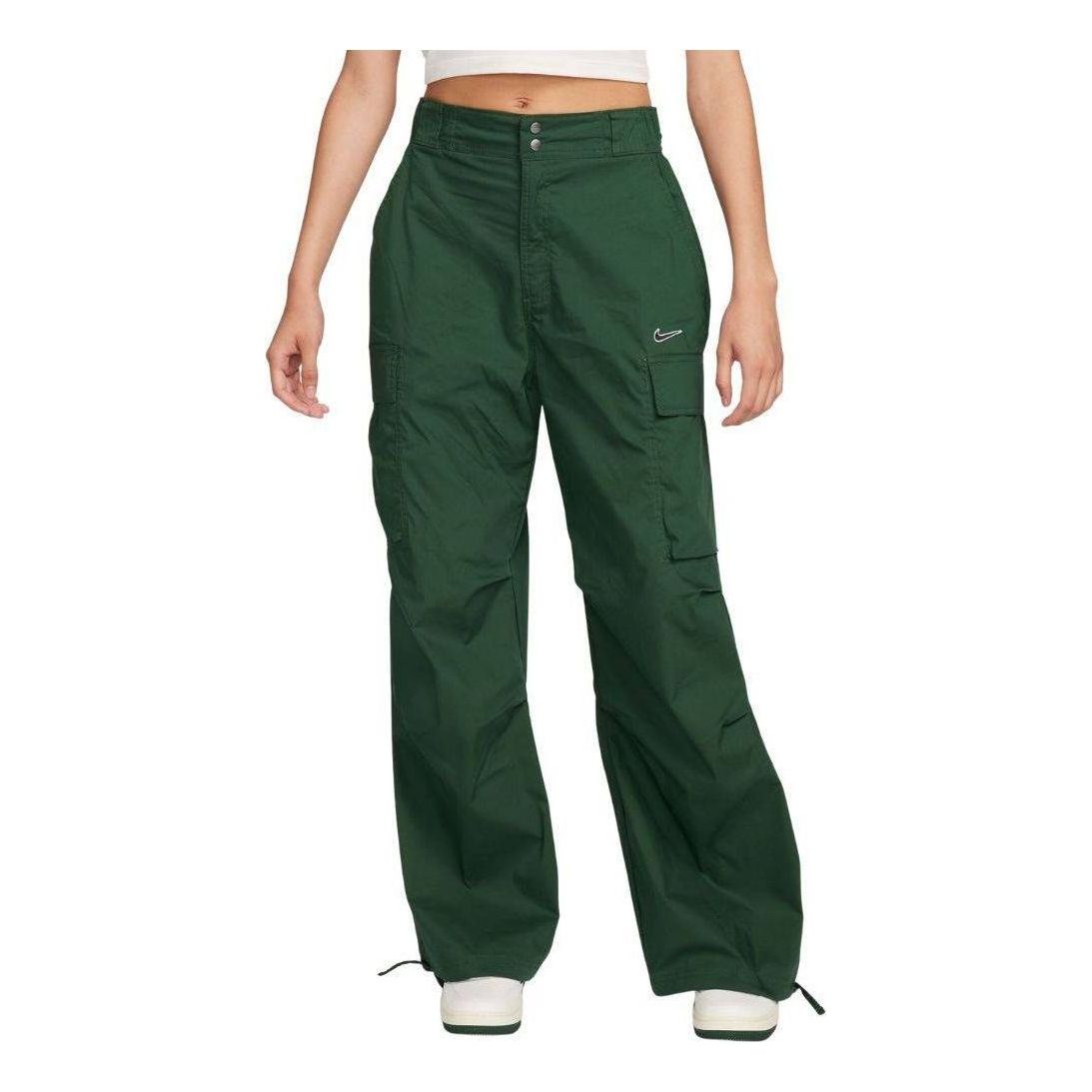 (WMNS) Nike Sportswear Woven Pants 'Green' FV4969-323