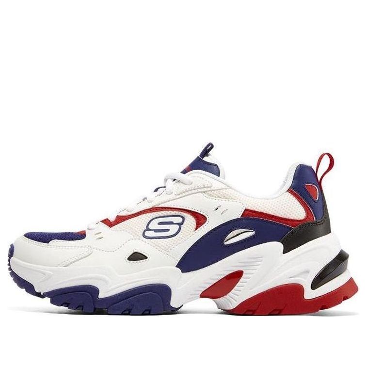 (WMNS) Skechers Stamina V2 'White Navy Blue Red' 149513-WNVR