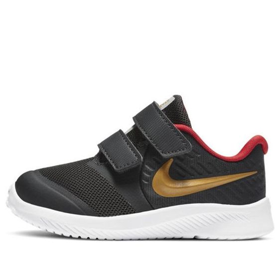 (TD) Nike Star Runner 2Velcro 'Dark Smoke Grey Gold' AT1803-010