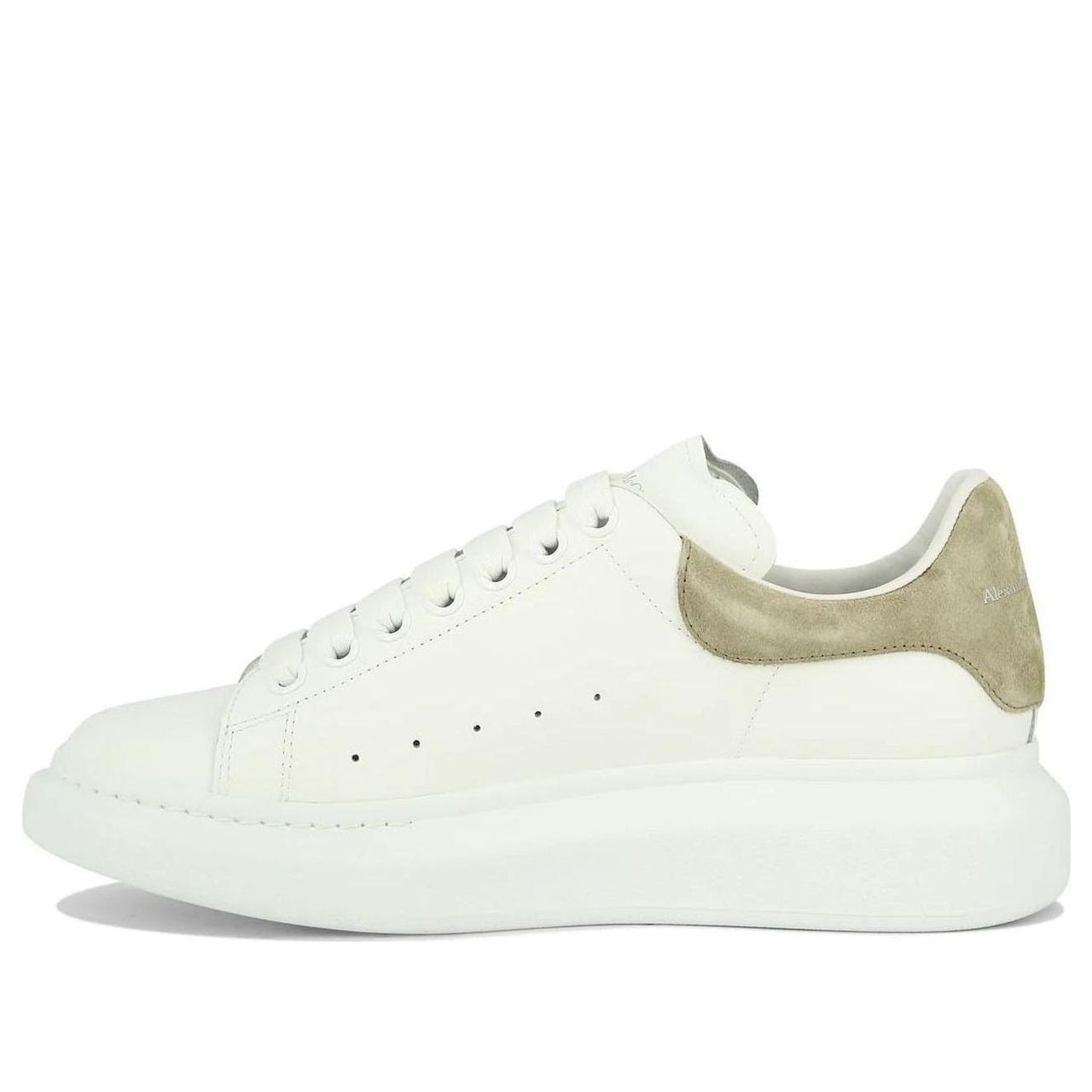 Alexander McQueen Larry Sneakers 'White Olive Green' 727388WIBN29026