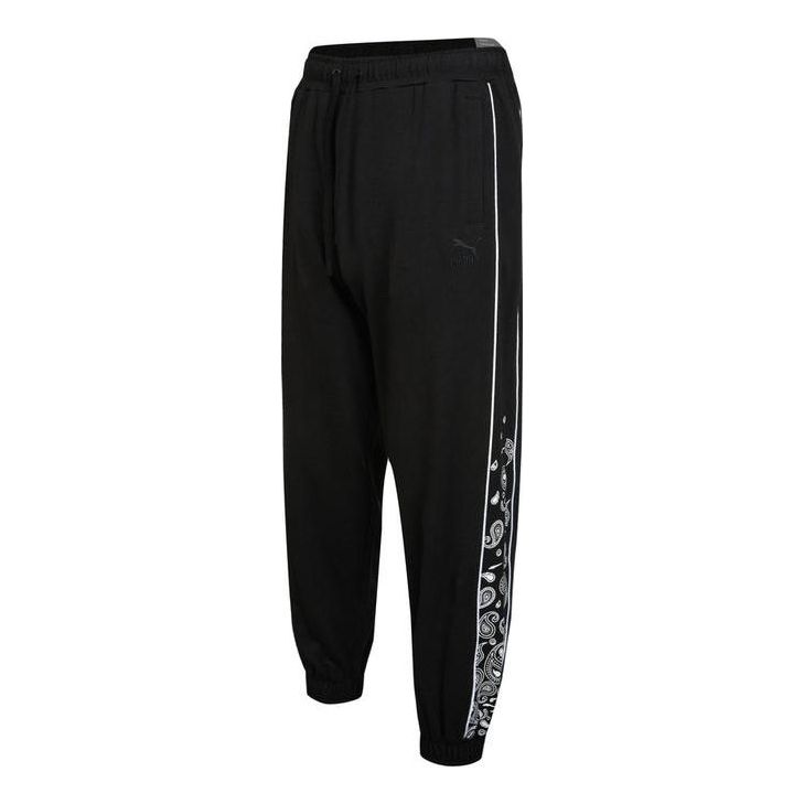 PUMA Paisley Sweat Pants 'Black' 539524-01
