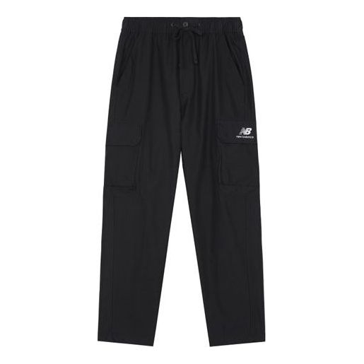 New Balance Logo Casual Cargo Pants 'Black' AMP14313-BK