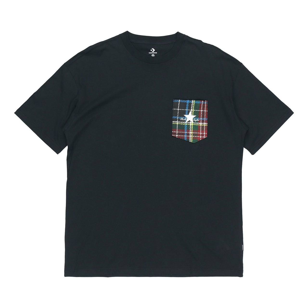 Men's Converse Classic Round Neck Sports Short Sleeve Black 10020885-A02