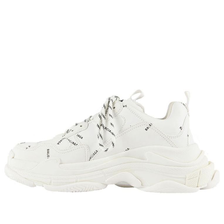 حذاء رياضي Balenciaga Triple S بشعار Allover - أبيض 536737W2FA19010
