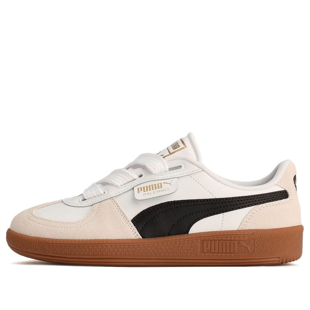 (WMNS) Puma Palermo Wide Lace SD 'White Black Vapor Grey' 402109-01