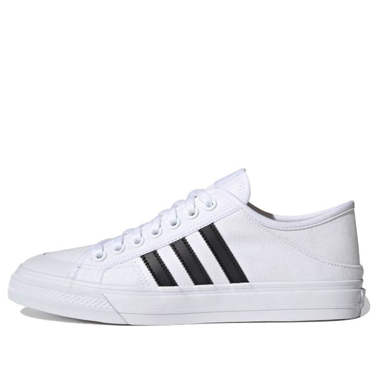 adidas Collapsible Nizza Low 'White Black' H67375