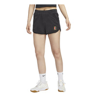 (WMNS) NikeCourt Heritage Mid-Rise French Terry Tennis Shorts Asia Sizing 'Black' FQ2283-010
