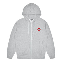 (WMNS) COMME des GARCONS PLAY Invaders Zip Hooded Sweatshirt 'Grey' AZ-T325-051-1