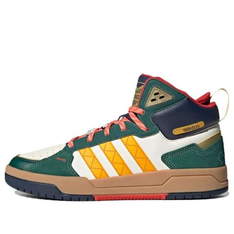 adidas neo 100DB 'White Green Brown' ID4178