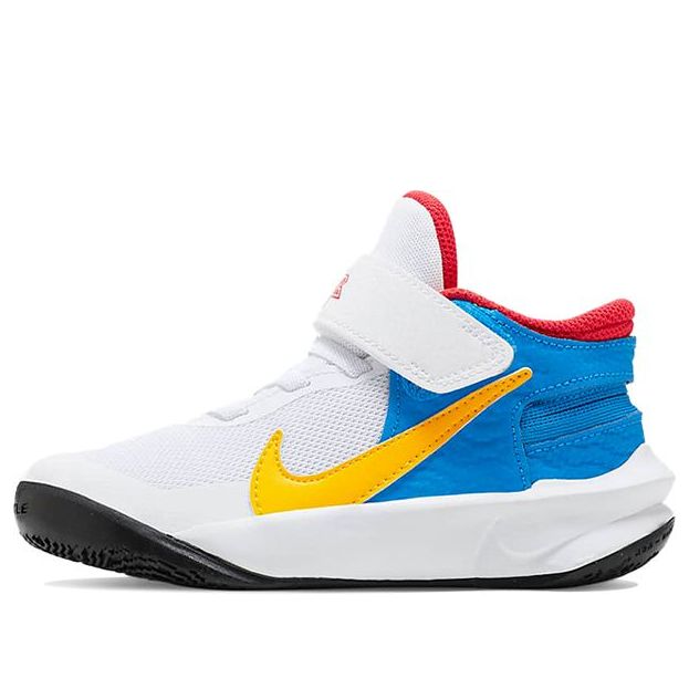 (PS) Nike Team Hustle D 10 FlyEase 'White Blue Yellow' DV9109-171