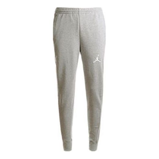 بنطال رياضي رجالي من Air Jordan Flight Fleece مطرز بشعار مبطن بالصوف، لون رمادي AH3933-064