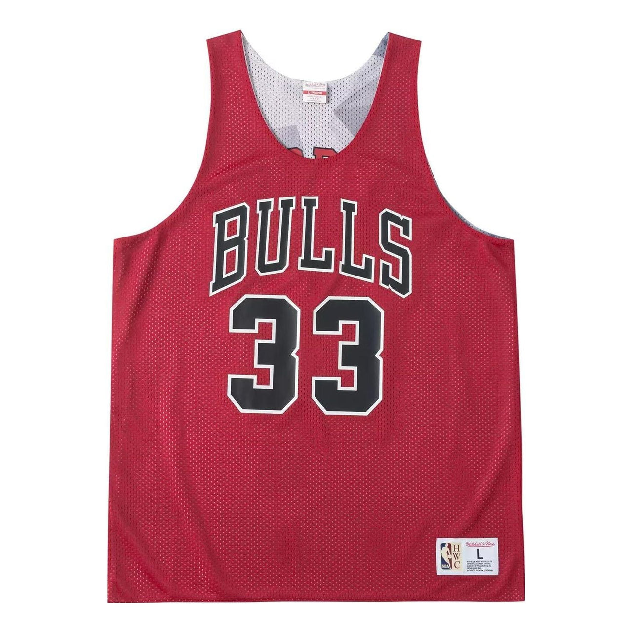 Mitchell &amp; Ness NBA Reversible Mesh Tank Chicago Bulls Scottie Pippen TMTK3208-CBUYYSPISCAR