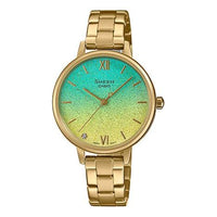 CASIO SHEEN Universe Starry Sky Subject Stylish Simplicity Thin And Light Watch Gradient Gold Analog SHE-4548G-2AUPR