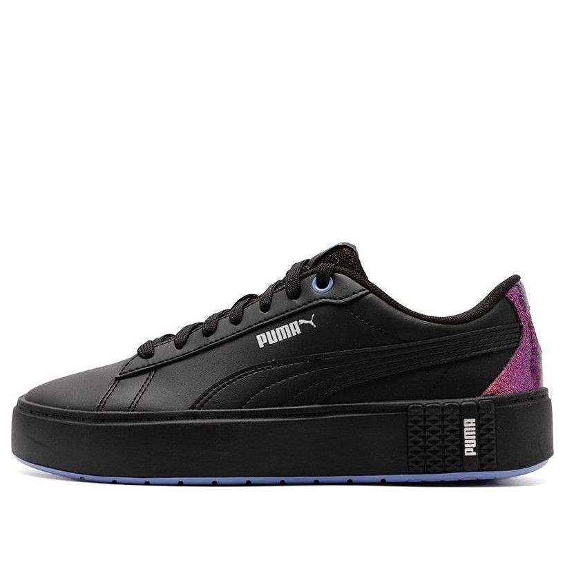 (WMNS) PUMA Smash Platform V2 Night Out 'Black' 386411-02