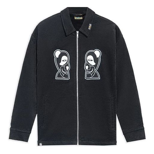 Li-Ning BADFIVE Pattern Loose Jacket 'Black White' AFDRA33-1