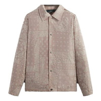 KITH Flocked Deconstructed Bandana Coaches Jacket 'Morganite' KHM010370-613