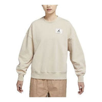 (WMNS) Air Jordan Essential Fleece Crew Top 'Beige' DM5190-126