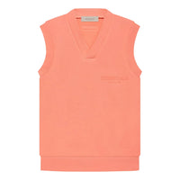 Fear of God Essentials FW22 V neck vest 'Coral' FOG-FW22-892