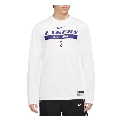 Nike Logo Long Sleeves Cotton Tee 'Lakers Purple' DR6523-100