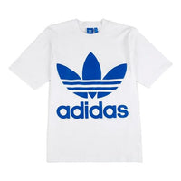 adidas originals Large Logo Printing Round Neck Short Sleeve White BK7174