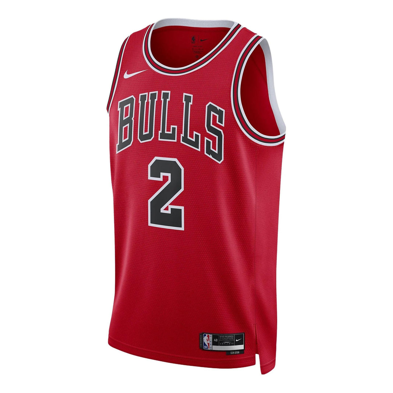 Nike x NBA DRI-FIT Chicago Bulls Lonzo Ball Jerseys 'Red' DN2000-660