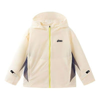 (GS) ASICS Logo Jacket 'Beige Black Yellow' 332241053056-8853